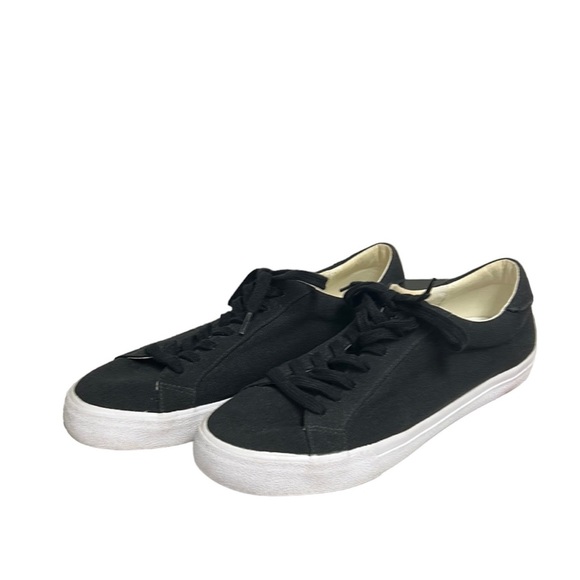 Madewell‎ | Sidewalk Low-Top Sneakers Black Canvas W:9 M:7.5 - Picture 2 of 11